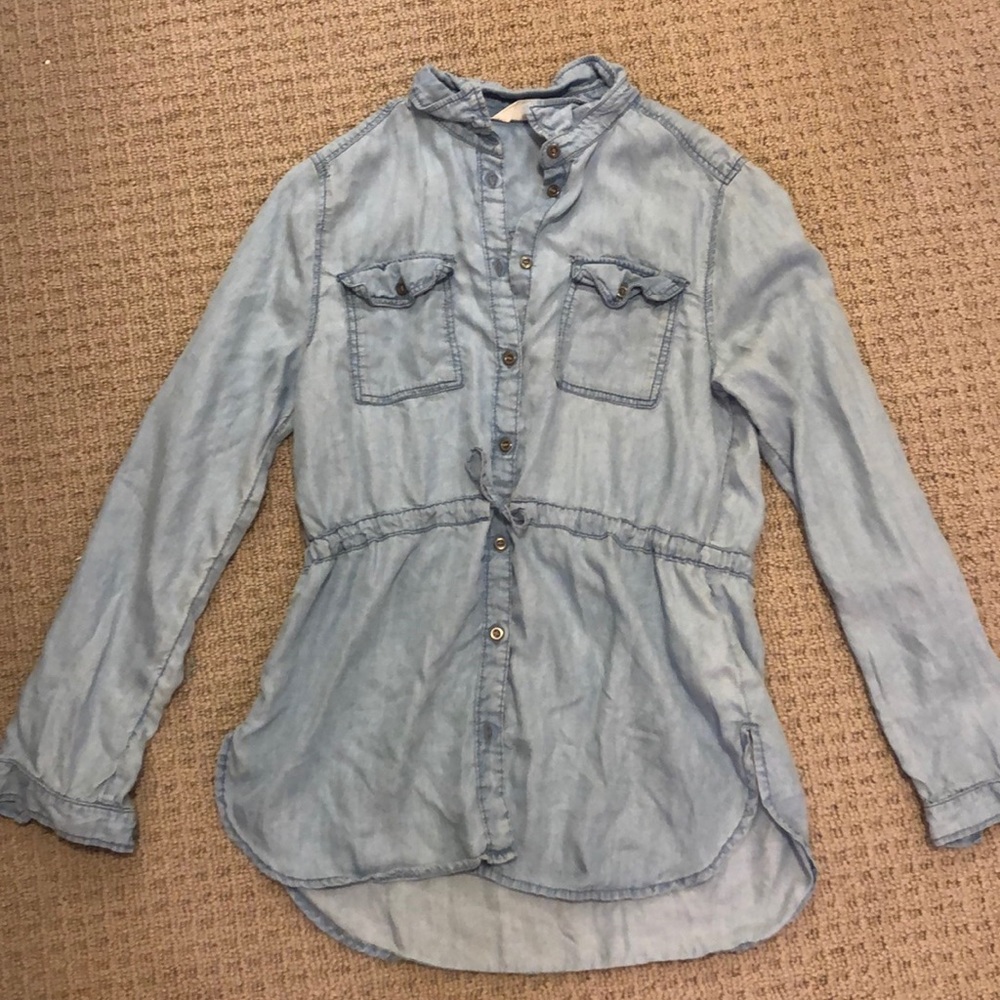 Blue Jean Long Sleeve Shirt